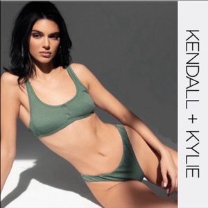Kendal & Kylie Dark Ivy Henely Bikini Set